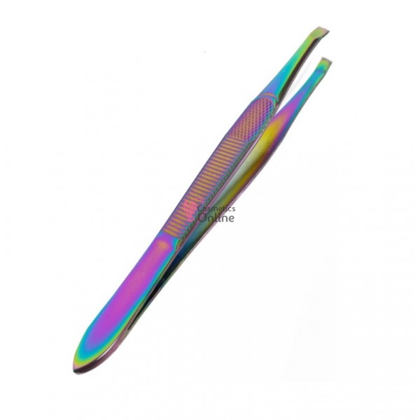 Penseta de sprancene metalica MP07 Curcubeu Anny